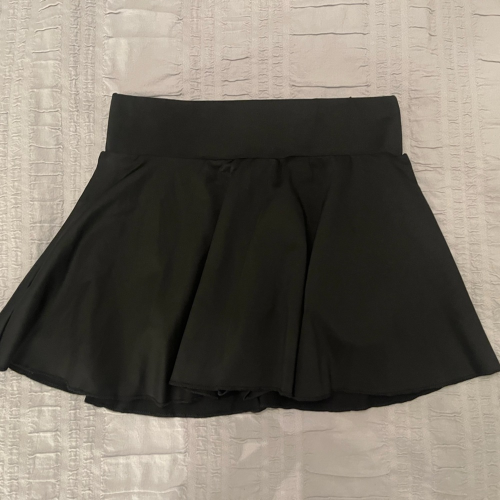 Black Pleated Mini Skirt